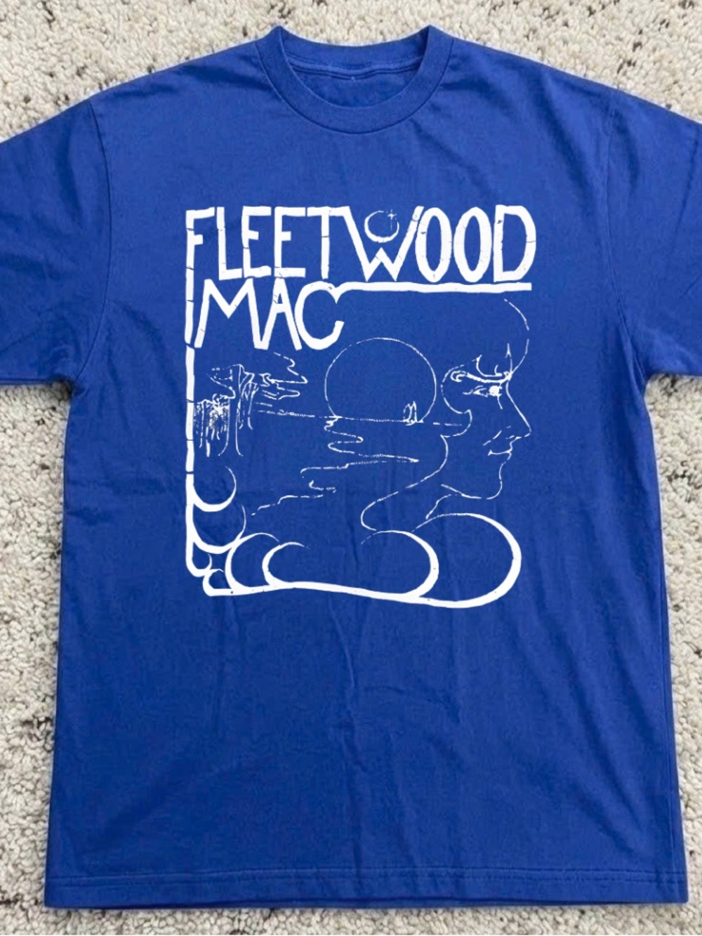 Fleetwood Mac Blue Graphic Tee | Classic Rock | Vintage Psychedelic | Band Fans